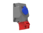 КОНТАКТ НЕПОДВИЖЕН(НАКЛОНЕН 90°) IP44 5/32A 380V+ 2P 16A 250V