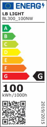 Уличен осв-л LED SMD 100W IP65,240VAC,Tc(K):4000,8000lm,530/180/50mm - Image 2