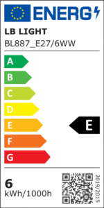 LED Светодиодна крушка A55 E27 6W 230V 3000K 700Lm - Image 2